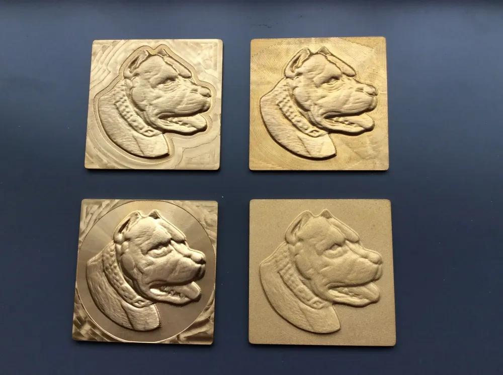 gravure 3D sur laiton